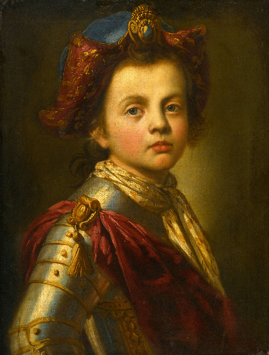 Portrait of a young boy, bust length, dressed in armor (Бюстовый портрет мальчика, одетого в доспехи)