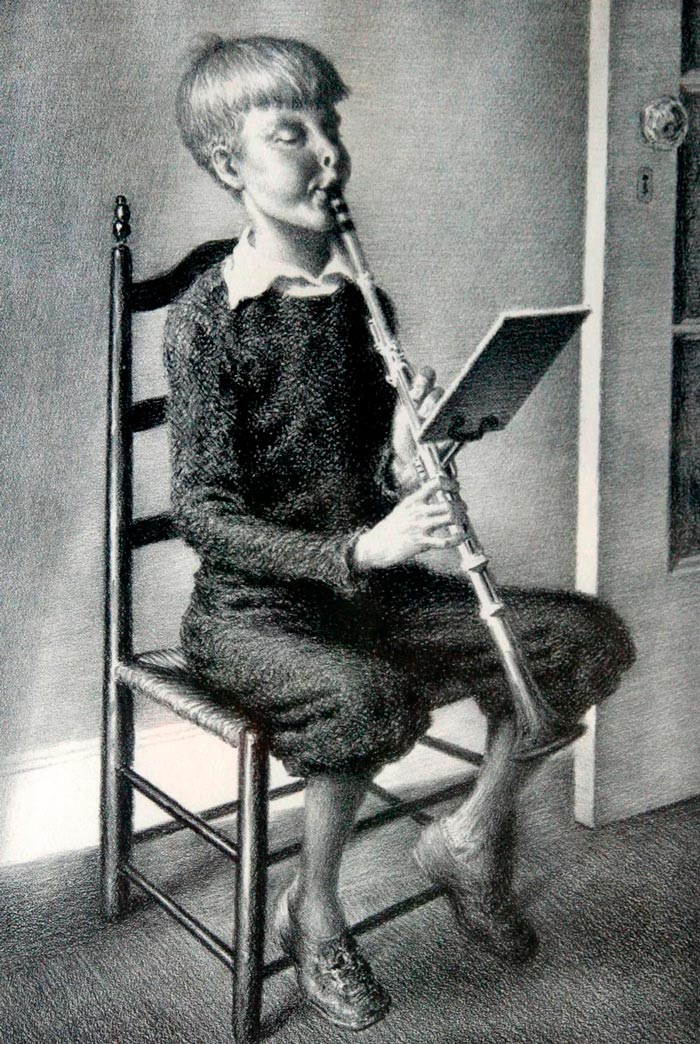 Boy Practicing (Практикующийся мальчик), 1951
