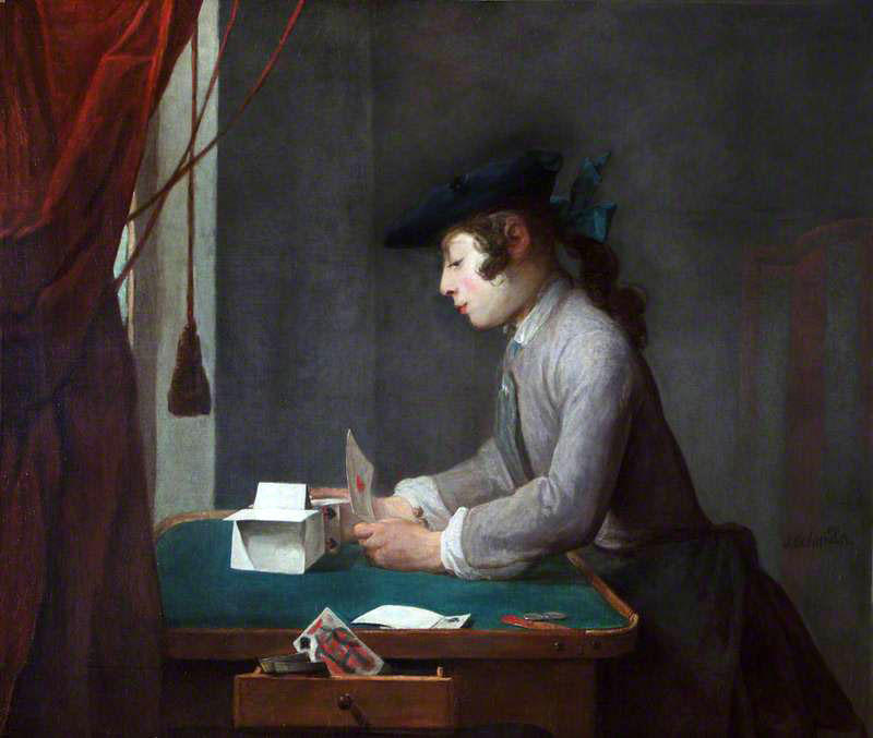 Boy Building a House of Cards (Мальчик, строящий домик из карт), 1735