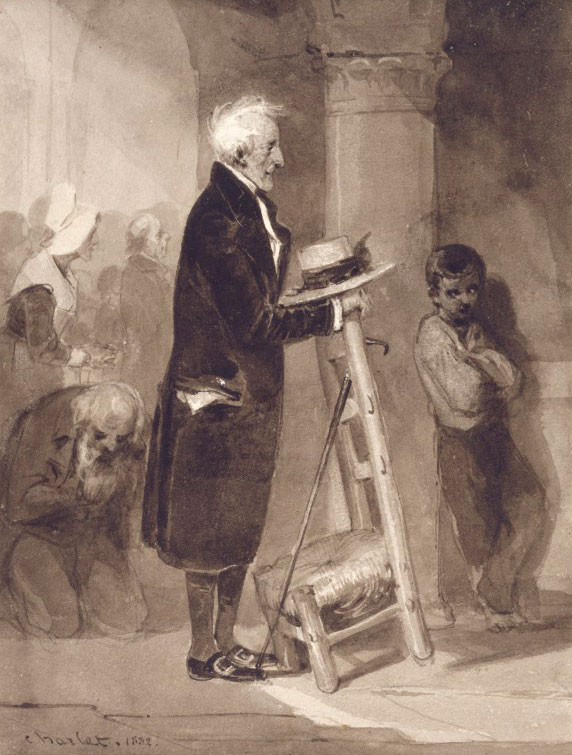 Old Man Before a Prie-Dieu (Старик перед аналоем), 1832