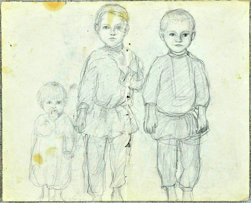 Три детские фигуры (Three children's figures)