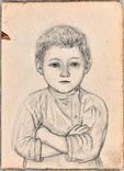 Boy with crossed arms