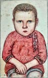 Boy in a red embroidered kosovorotka