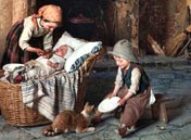La pappa (Детская каша), 1872 detail/фрагмент