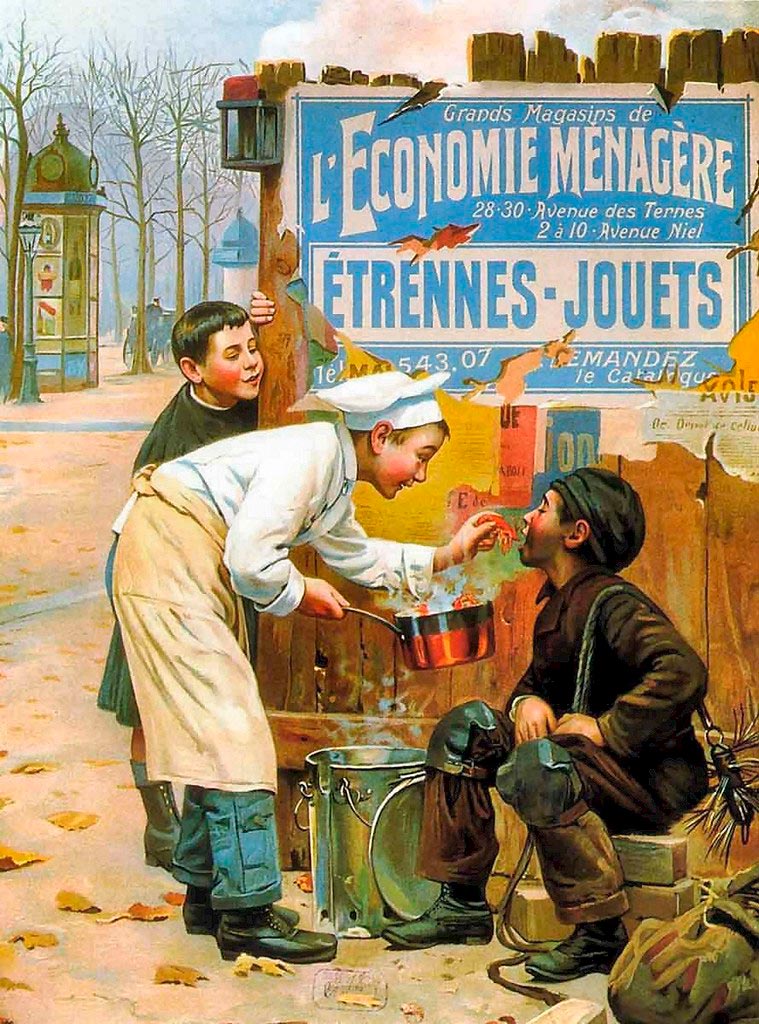 Heureuse rencontre / L 'economie ménagère (Счастливая встреча / Бытовая экономика), 1908