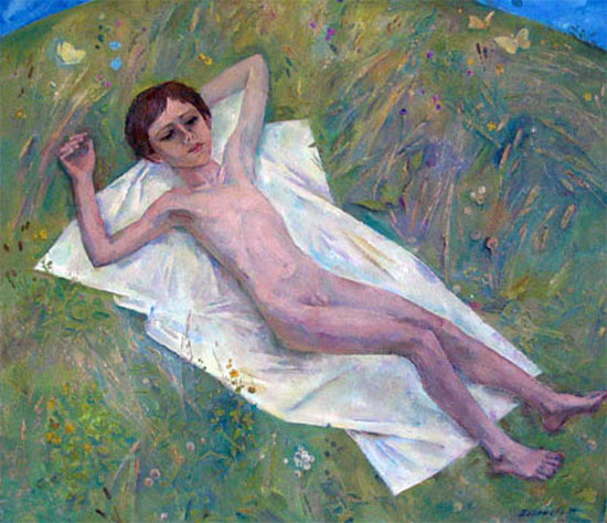 Maльчик нa тpaвe (The boy on the grass), 1994