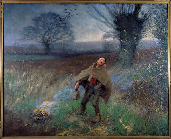 Bird Scaring, March (Отпугивание птиц. Март), 1896