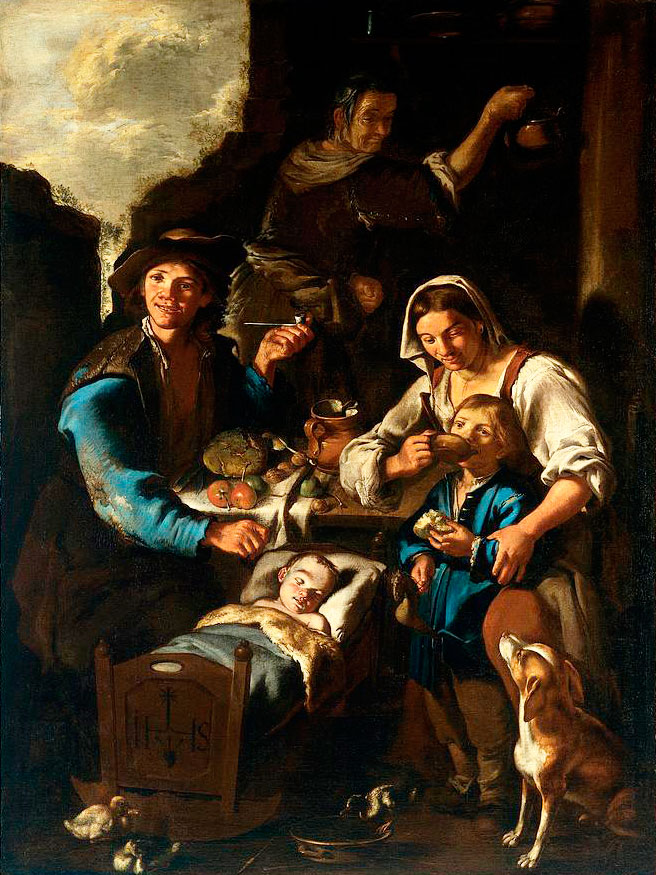 Family of Beggars (Нищее семейство), 1720