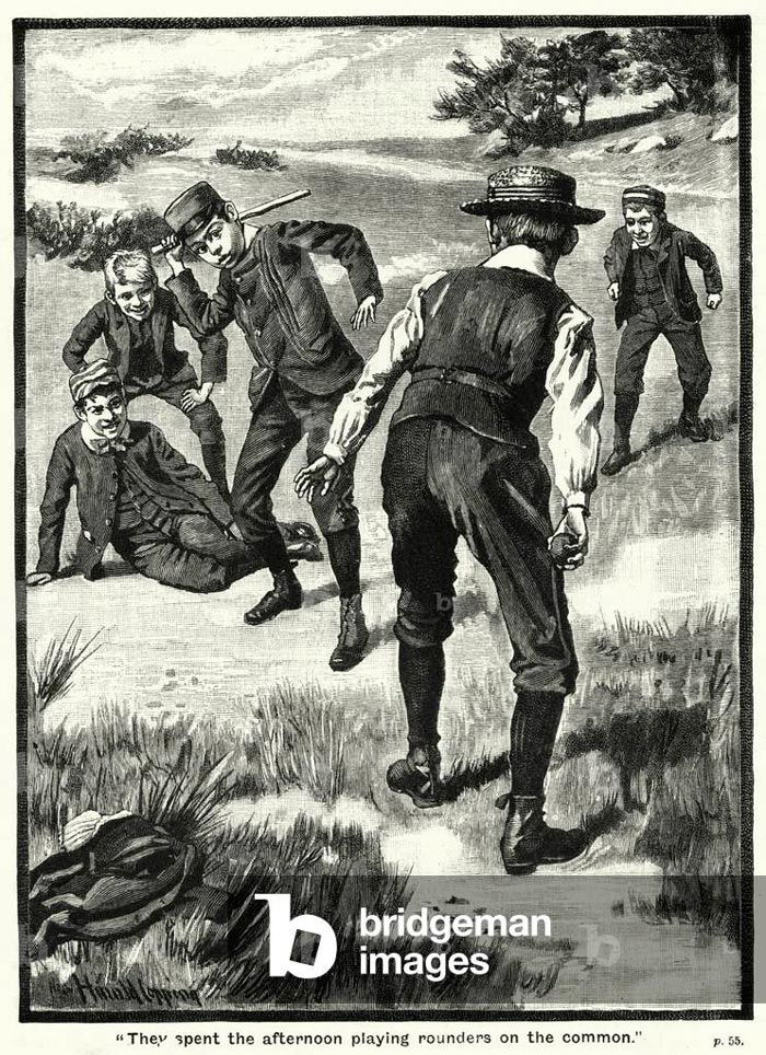 «They spent the afternoon playing rounders on the common» («Они провели весь день, играя в лапту на пустыре»), 1890