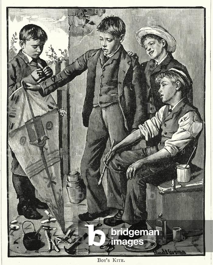 Boy's Kite (Воздушный змей для мальчиков), 1892