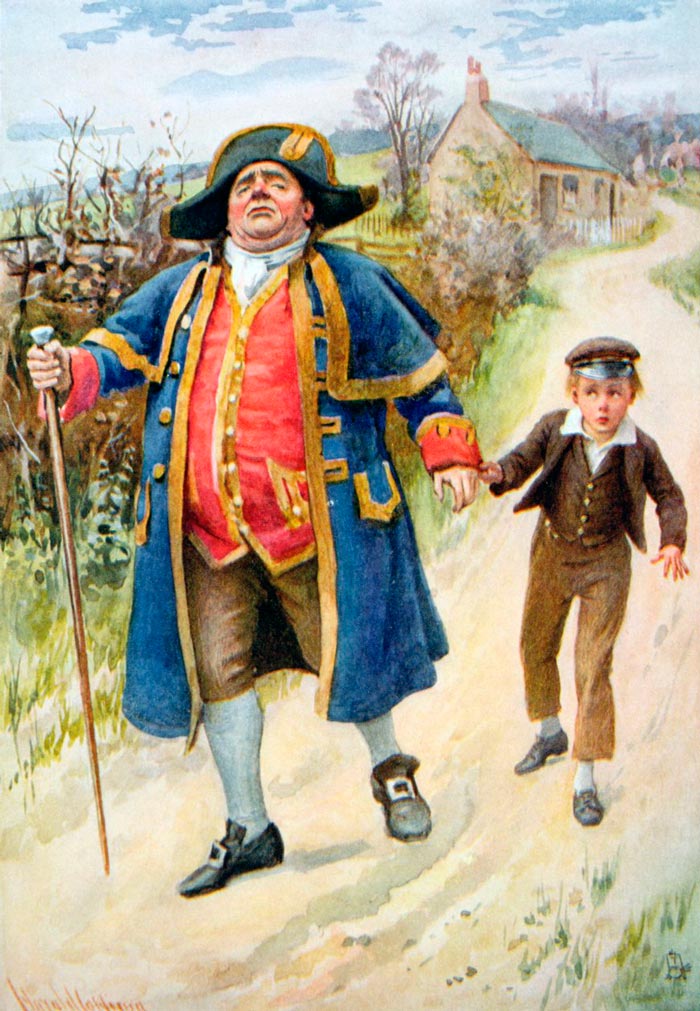 Mr Bumble and Oliver Twist (Мистер Бамбл и Оливер Твист)