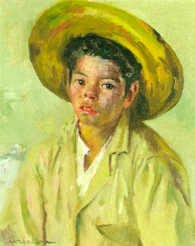 Young boy with a hat (Мальчик в шляпе)