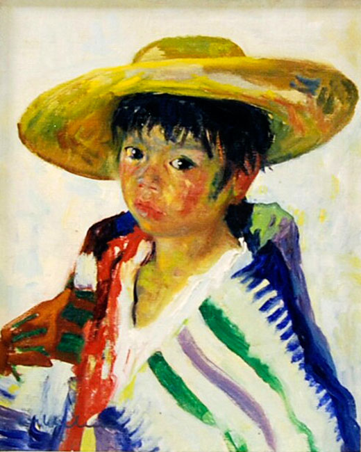 Young boy with yellow hat (Мальчик в жёлтой шляпе), c.1950