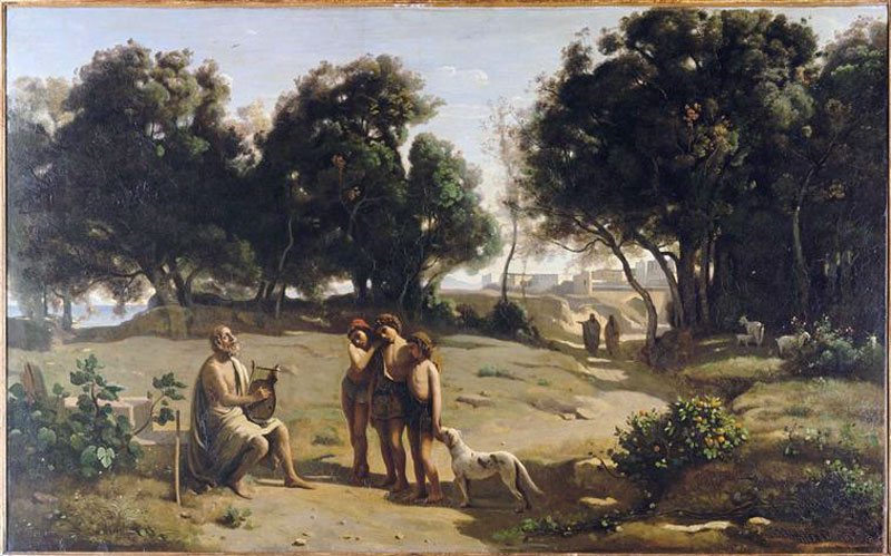 Homere et les Bergers (Гомер и пастухи), 1845