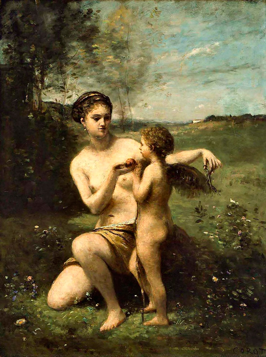 Venus Clipping Cupid's Wings (Венера, подрезающая Амуру крылья), 1870-1873