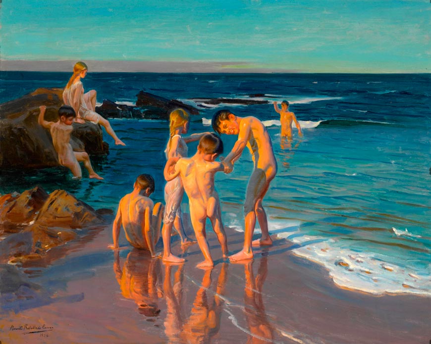 His first swim (Его первое плавание), 1934