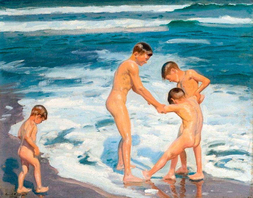 Niños en la playa (Дети на пляже)