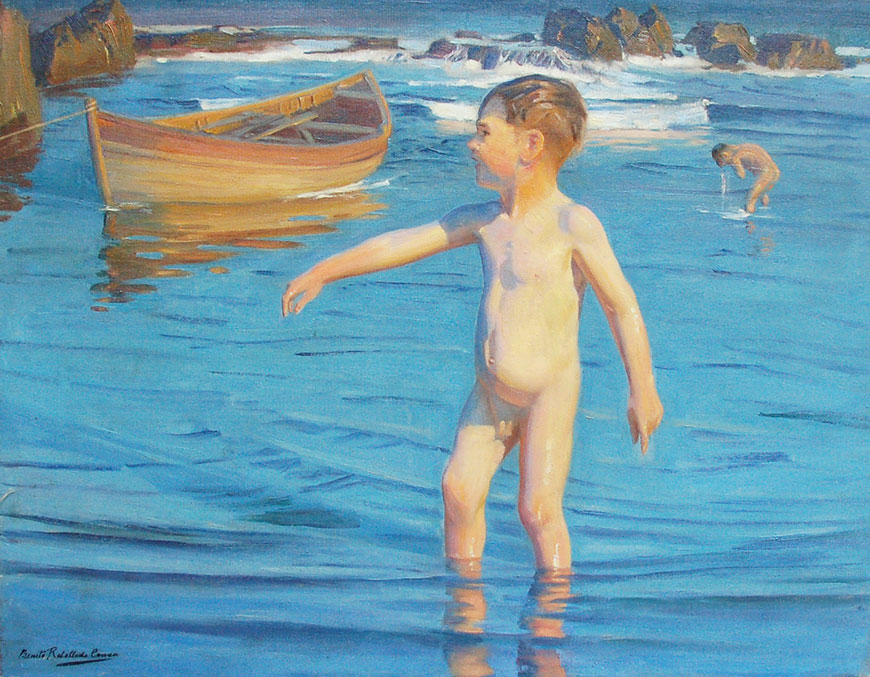 Young boy at the shore (Мальчик на берегу моря)