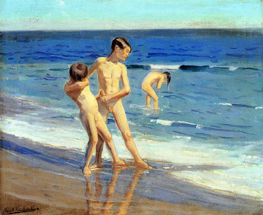 Chicos en la playa (Мальчики на пляже)