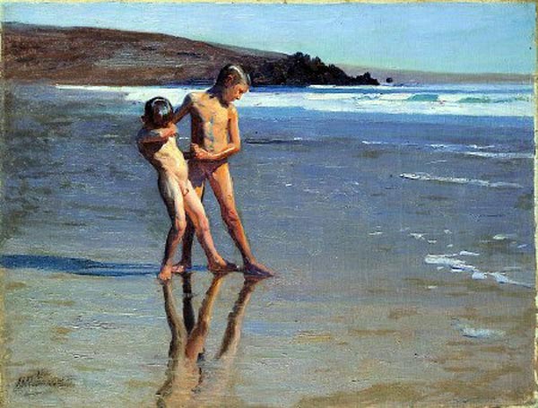 Chicos en la playa (Мальчики на пляже)