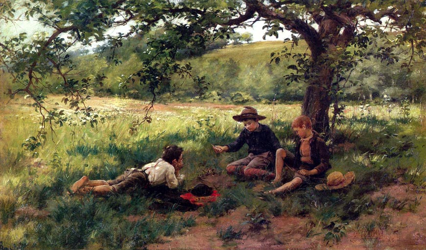 Mumblety Peg (Игра в ножики), 1885