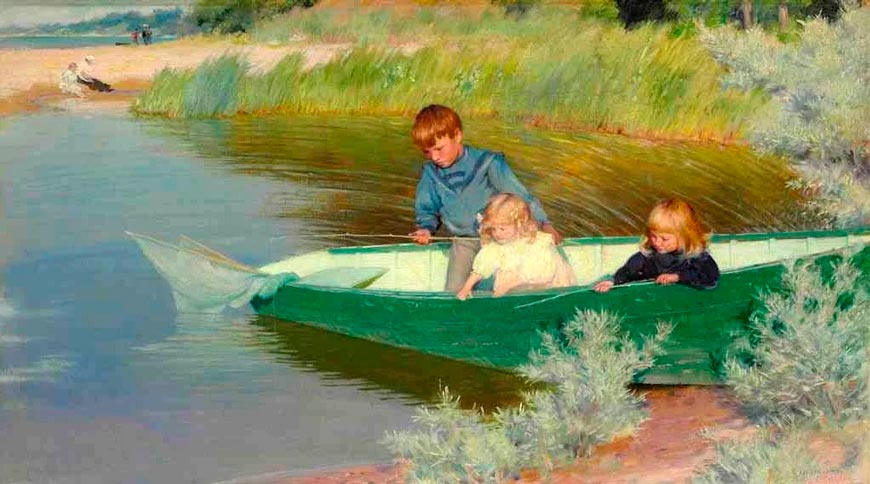 Children Fishing / Great Expectations (Рыбачущие дети / Большие ожидания), 1897