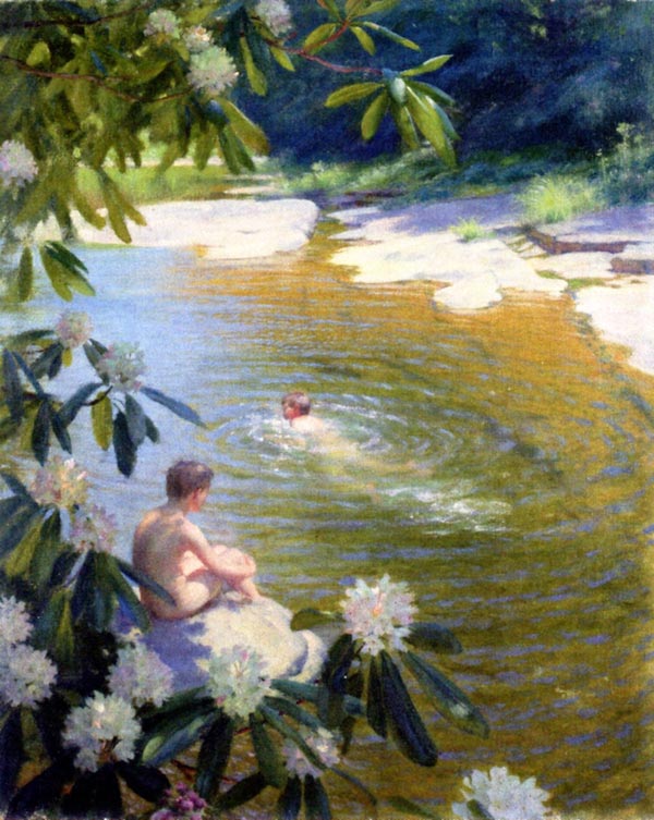 The swimming hole (Пруд), 1899