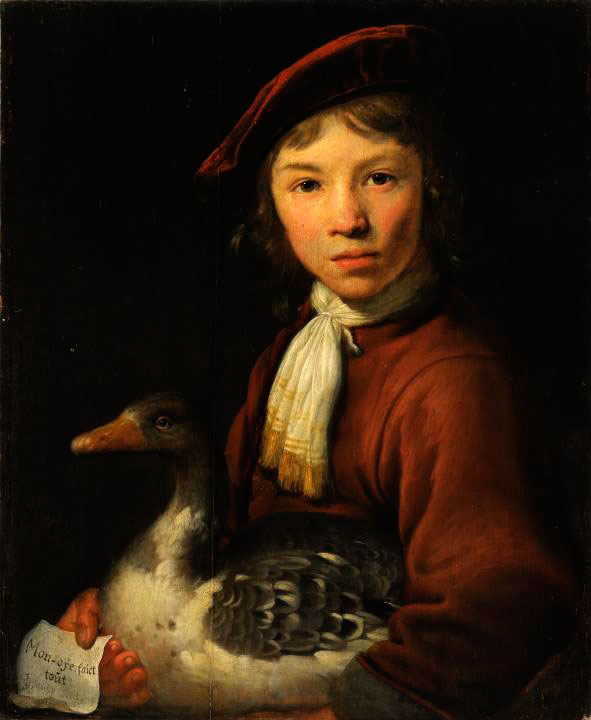 Boy with a Goose (Мальчик с гусем), c.1650