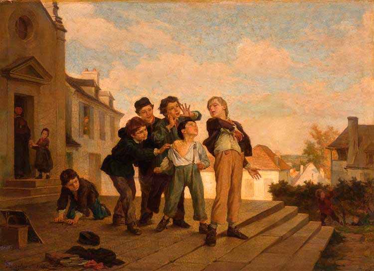 Boys Quarrelling on the Steps of a Church (Мальчики ссорятся на ступеньках церкви)