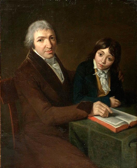 Portrait of Jean-Pierre Georges Maubach and His Son (Портрет Жана-Пьера Жоржа Майбаха и его сына), c.1835-1840