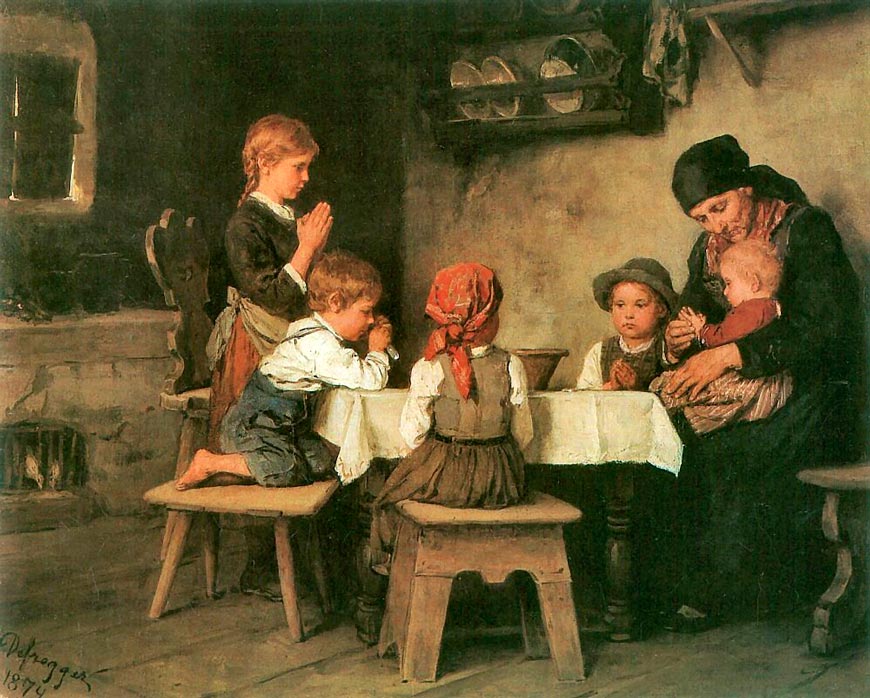 Das Tischgebet (Молитва перед трапезой), 1874