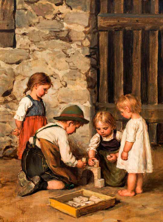 Spielende Kinder (Играющие дети), 1906