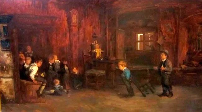 Children playing in an Interior (Дети, играющие в интерьере)