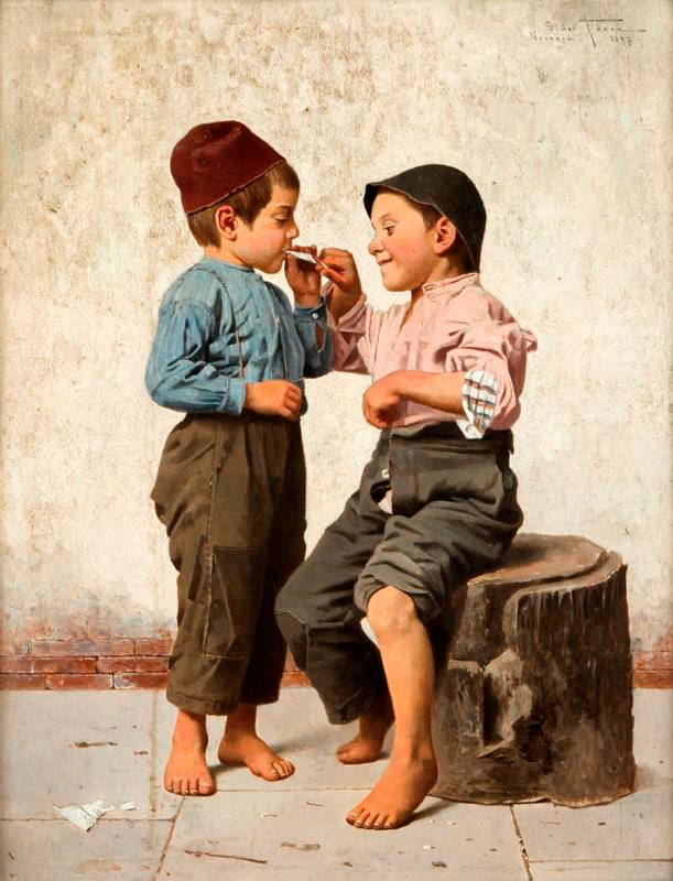 Small smokers (Маленькие курильщики), 1897