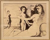 La Visite (Посещение), 1939 study/эскиз