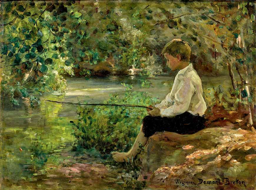 L'enfant à la pêche (Ребёнок на рыбалке)