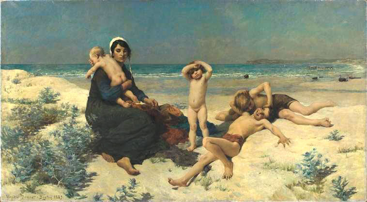 La plage (На пляже), 1885