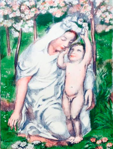 L'Enfant couronnant sa Mère (Ребёнок, коронующий свою мать), 1930