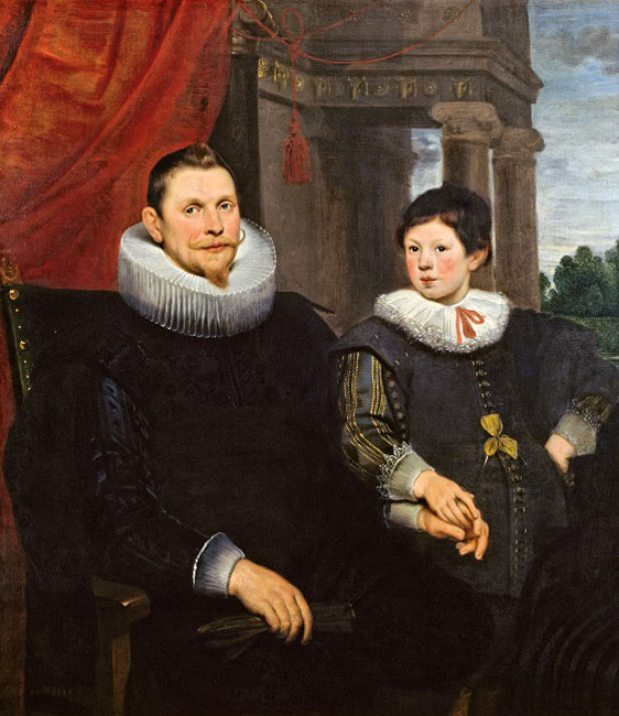 Portrait of a father with his son (Портрет отца с сыном), 1626