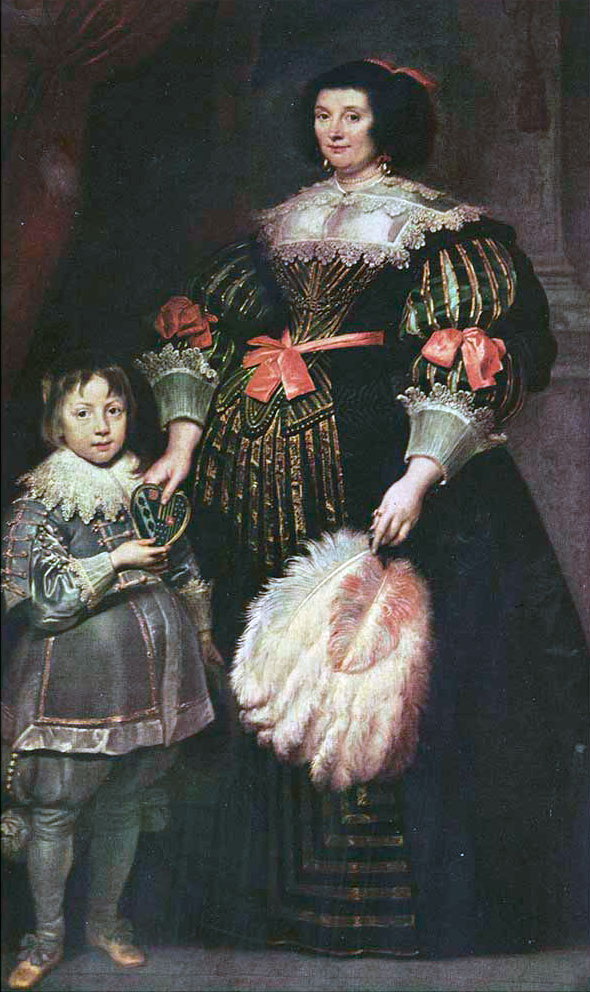 Madame Charlotte Butkens-Smit van Cruyninghen and her son Johannes-Amatus (Мадам Шарлотта Буткенс-Смит из Кройнингена и ее сын Йоханнес-Аматус)