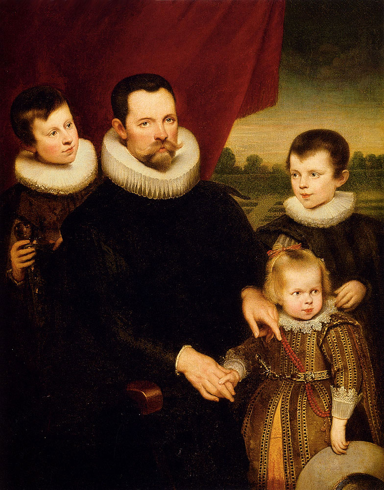 Portrait of a nobleman and three children (Портрет дворянина с тремя детьми)