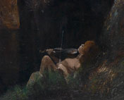 Boy Playing a Violin (Мальчик играет на скрипке), 1928 detail