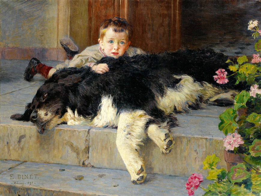 Le petit garçon au chien (Мальчик с собакой), 1892