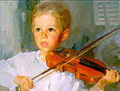 Young violinist