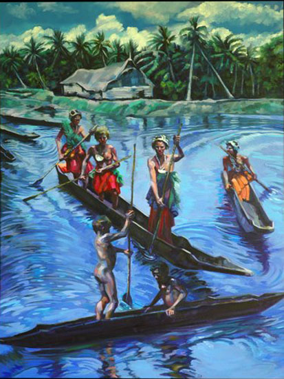 Sepik River Canoes (Каноэ на реке Сепик), 2007