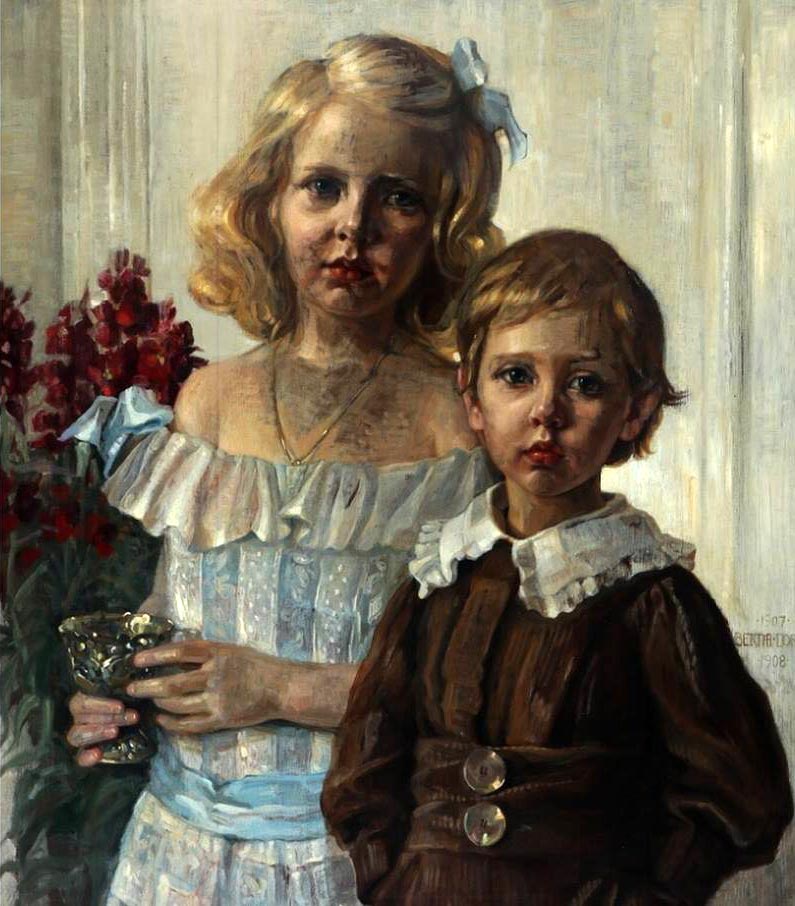 A Double Portrait of Two Children (Двойной портрет двух детей), 1907-1908