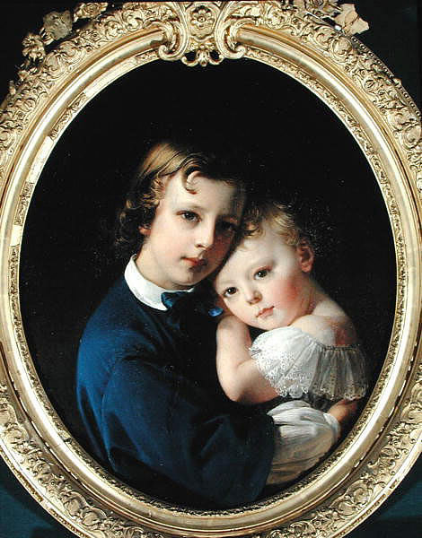 Paul and Rene Dubufe (Поль и Рене Дюбуф), c.1852 