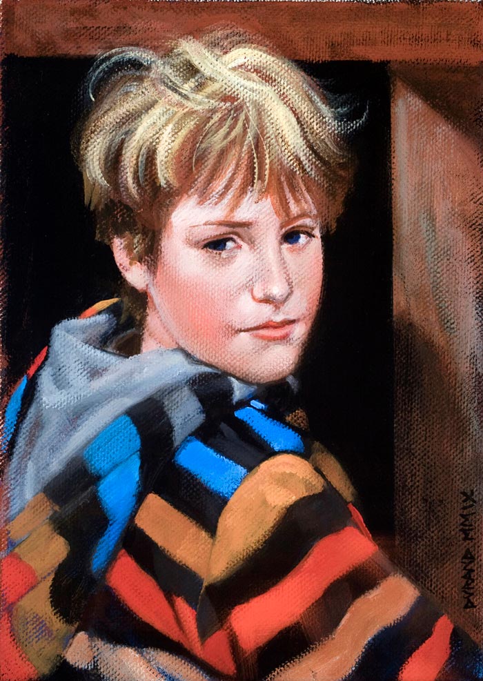 Giacomo / Portrait of a young boy in a stripey jumper (Джакомо / Портрет мальчика в полосатом свитере), 2004