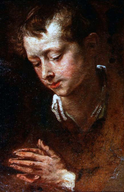 Study of the head and hands of a young boy (Эскиз головы и рук мальчика)