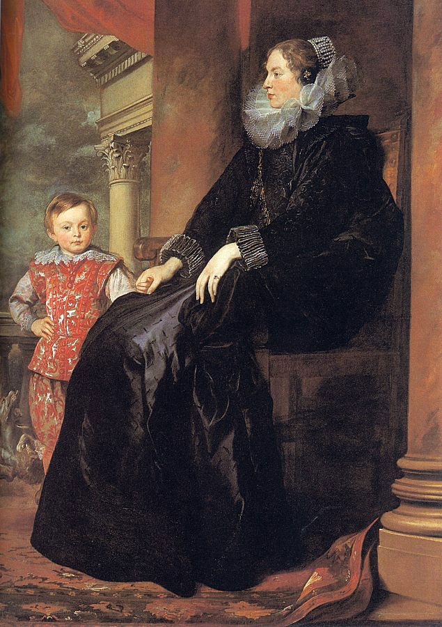 Genoese Noblewoman with her Son (Генуэзская дворянка с сыном), 1626